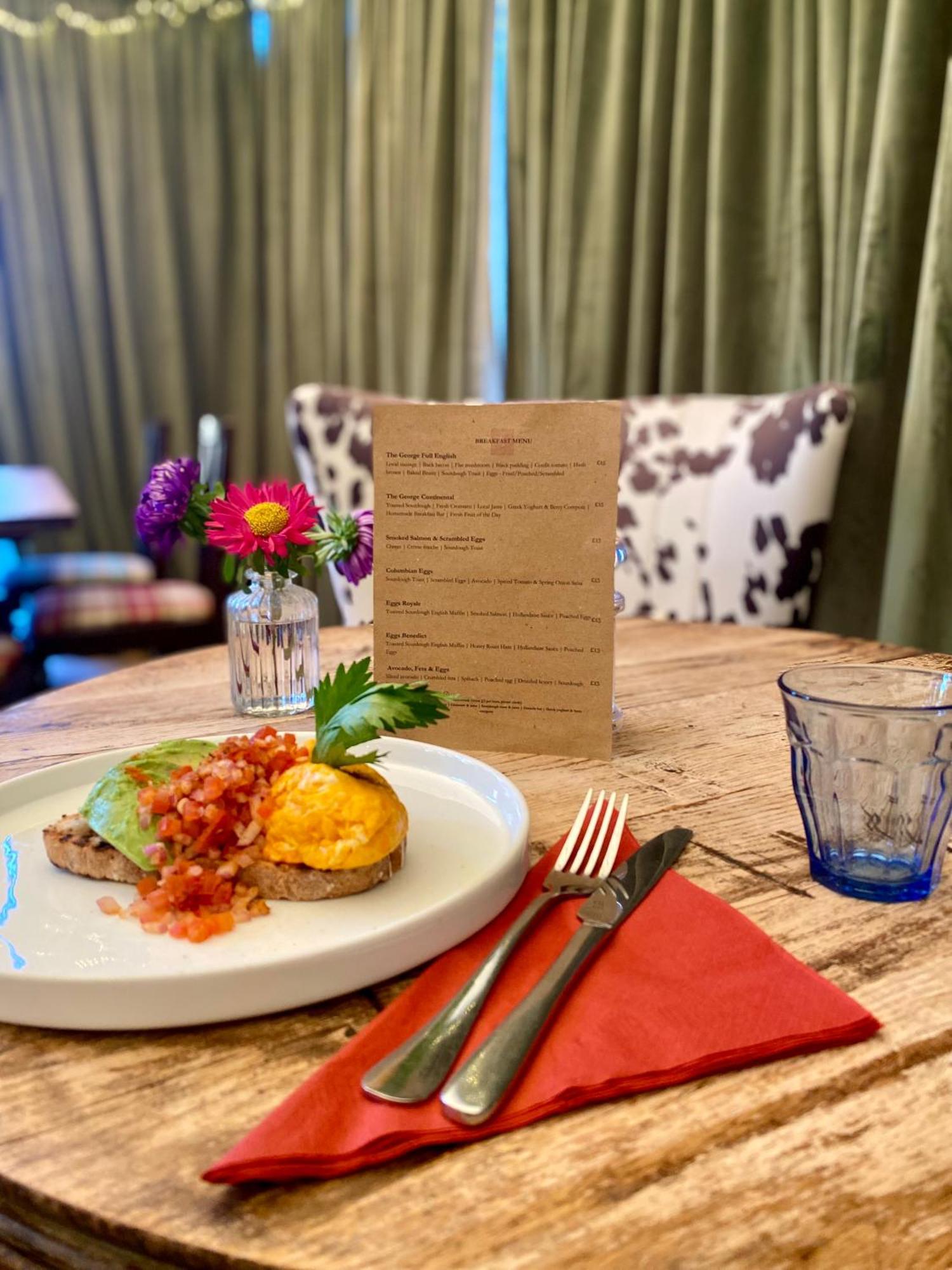 The George Inn Barford St Michael Luaran gambar A menu